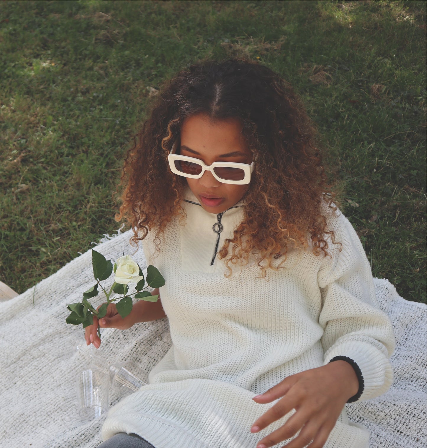 NARBONE Unisex Sunglasses (Stone)