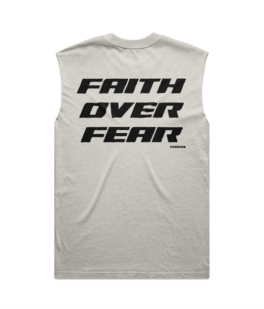 UNISEX BACKPRINT VEST - FAITH OVER FEAR (more colours)